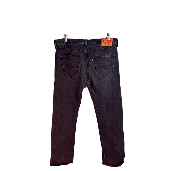 Levi’s Black Denim 501 Jeans Orginal Fit Men’s Size 36X32 - Picture 4 of 8